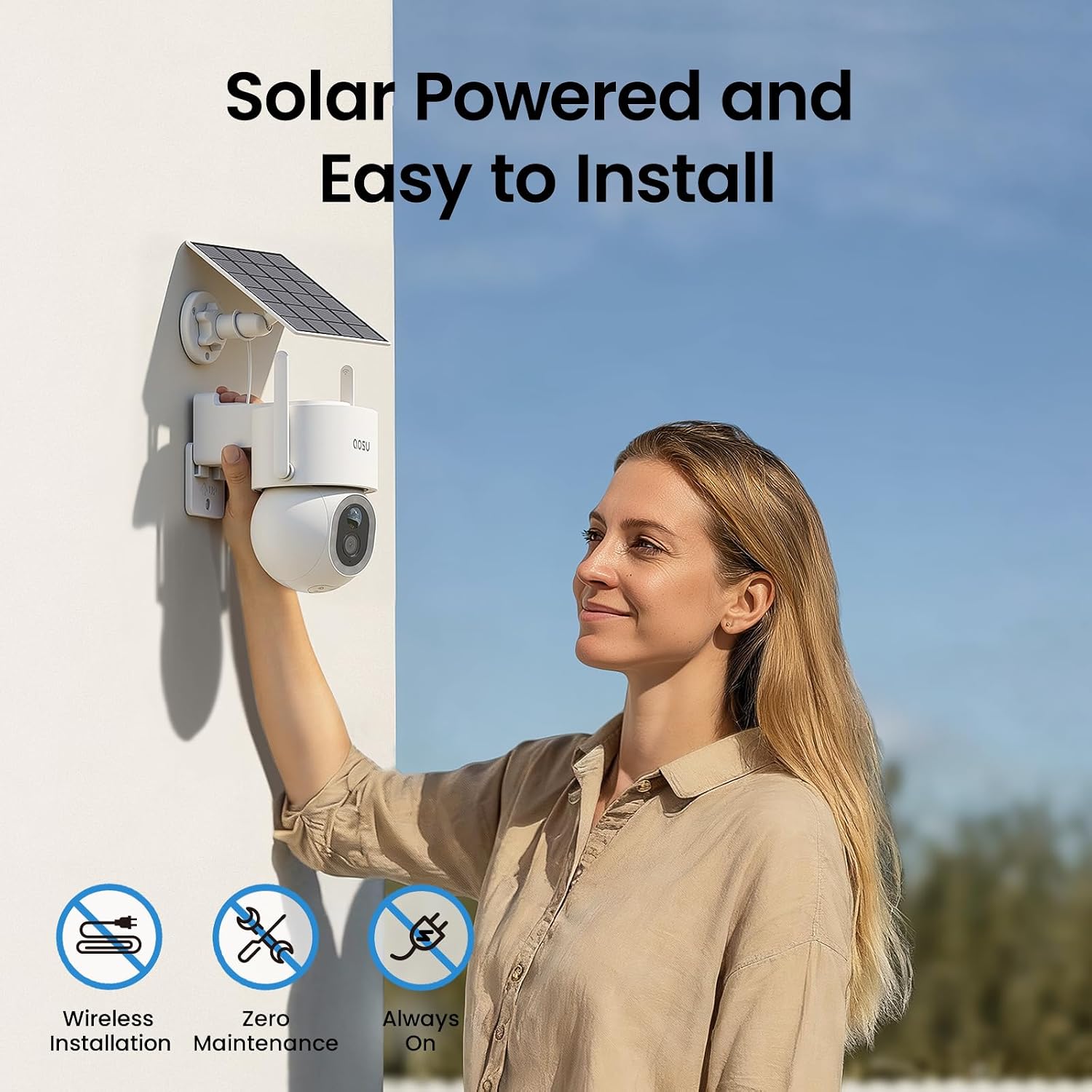aosu SolarCam D1 Max, 4K Solar Security Cameras Outdoor Wireless, 360° Pan & Tilt Coverage, Auto Tracking, Color Night Vision, Local Storage, No Subscription Required 9 71XcaW299OL. AC SL1500