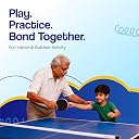 Table Tennis Rebound Trainer Set with 2 Premium Paddles, 2 Balls, Training Stand, Practice Equipment for Kids and Family gallery image