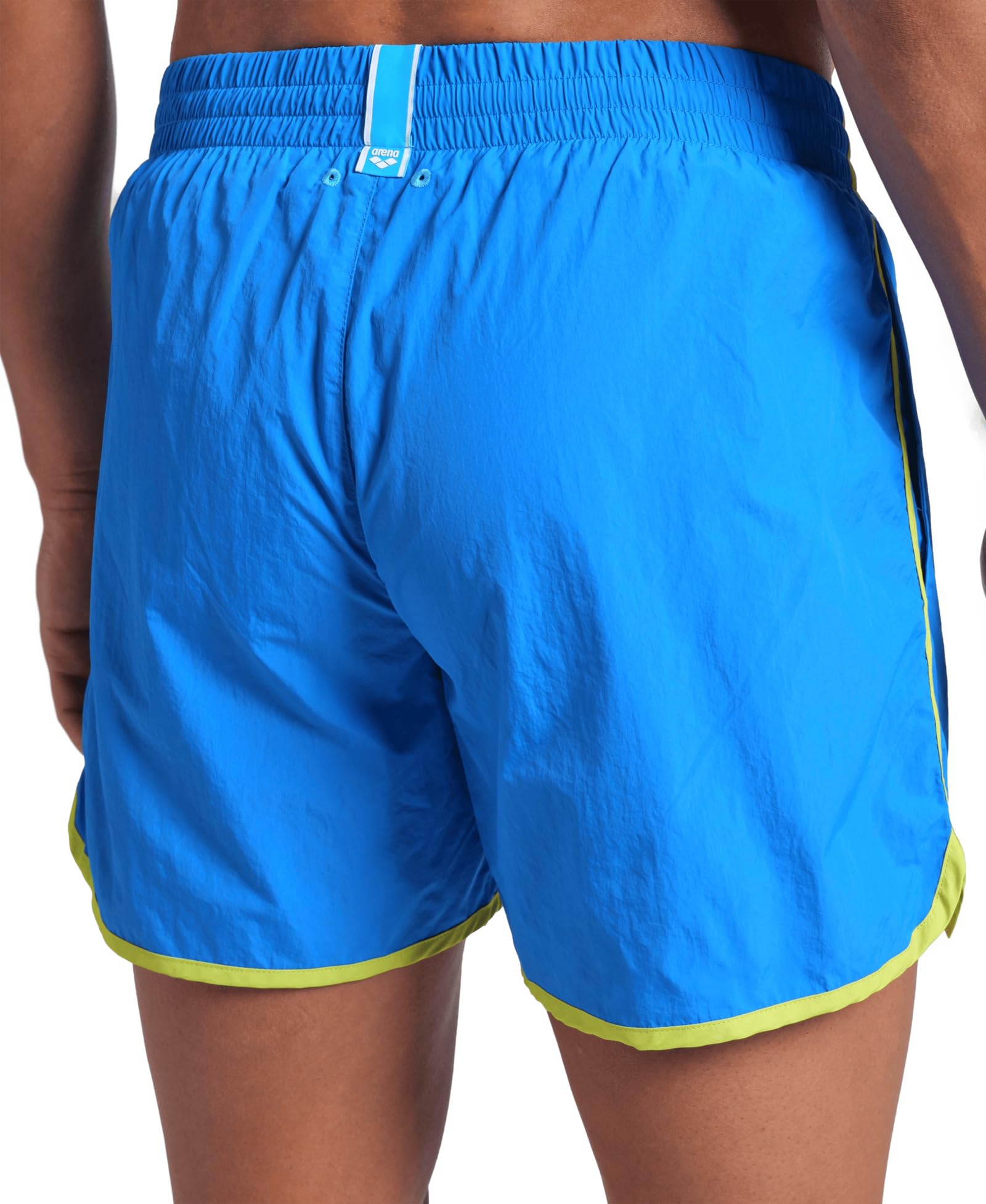 ARENA Men's Big Logo Borders Beach Short Short de Playa Hombre (Pack de 1)