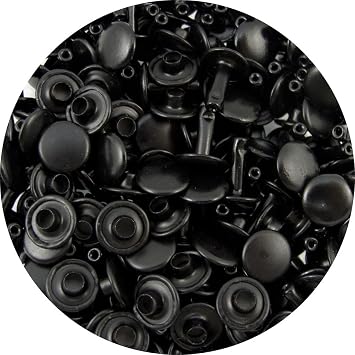 SLC Black Large Double Cap Rivets, 100 pk