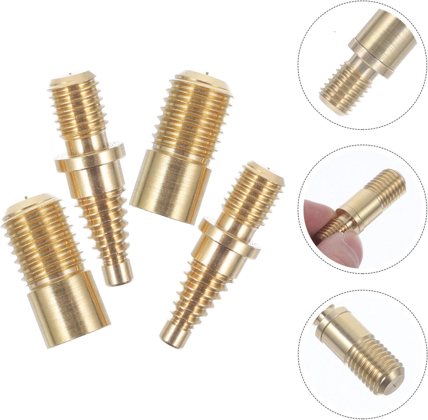 Abaodam 2sets Pool Cue Extension Screws Connecting Pin Accessories for Billiard Cues for Enhanced Game Performance and Precision