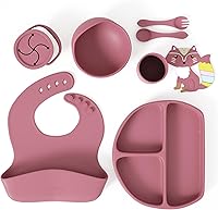 Vista 18 de Set de alimentación para bebés en color albaricoque completo BLW Supply Essentials (juego de 7 piezas)