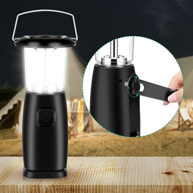 Solar Camping Lantern, Emergencies Hand-Up Camp Lamp Portable Bright Tent Light Hand-Cranked Dynamo for Outdoor Camping Hunting Hiking Sailing