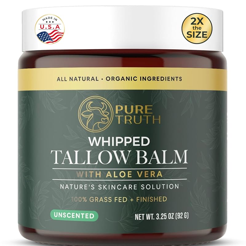 Bálsamo aerado de sebo bovino e mel sem fragrância Pure Truth