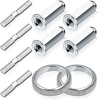 Vista 1 de PAGOW Kit de 10 piezas de pernos y juntas de escape Gy6 para scooters de 50 cc, 125 cc, 150 cc, ATV, ciclomotor, quad, 4 ruedas, dunas, buggy