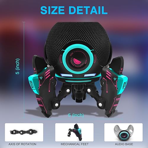 Miniatura 3 de Soporte para Echo Dot, soporte decorativo para Echo Dot (4ª y 5ª generación) o Homepod Mini, el soporte se puede ajustar arbitrariamente de postura