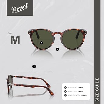 Persol PO3171S Round Sunglasses for Men