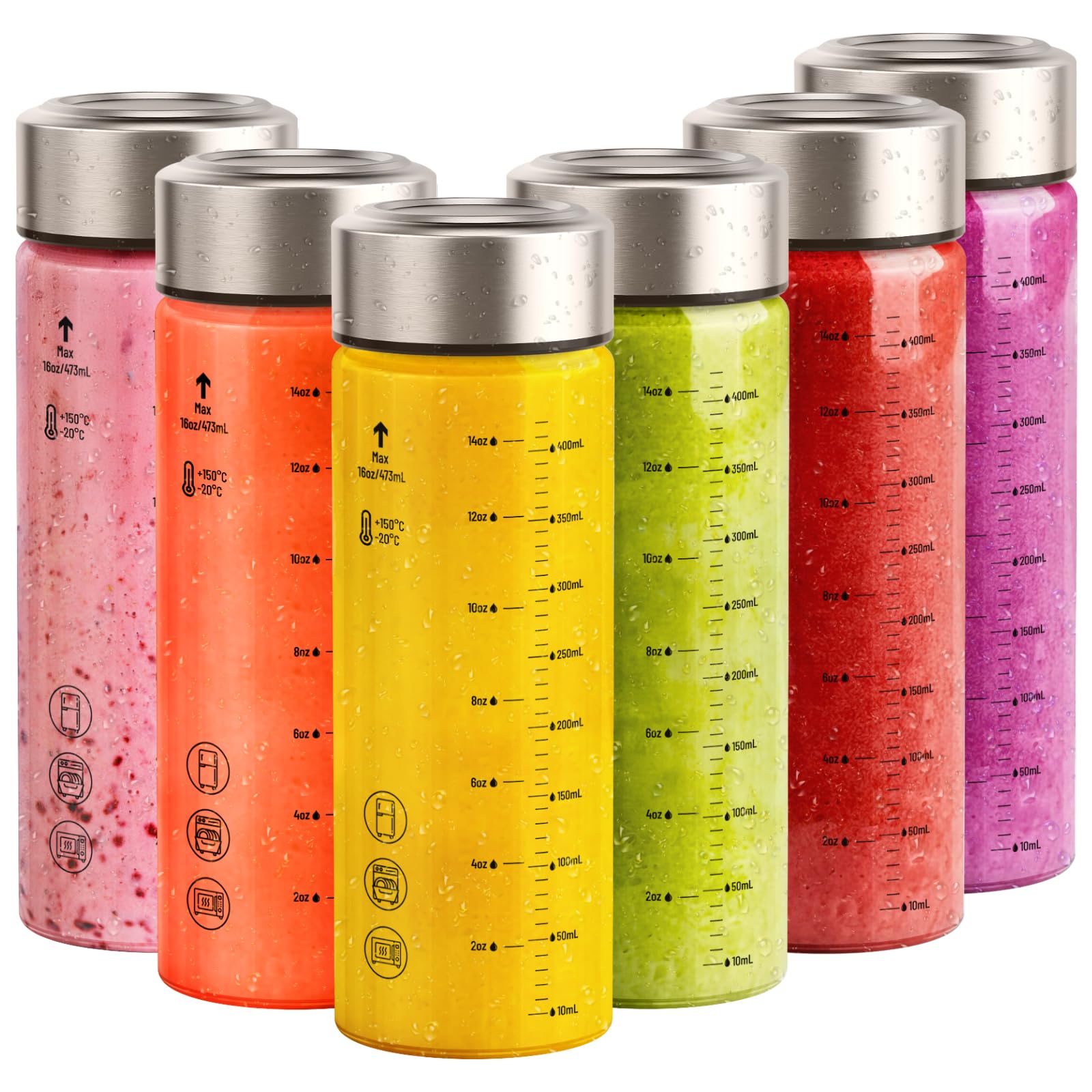 Sursip Glass Bottles 6-Pack