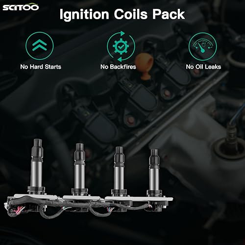 Miniatura 5 de SCITOO Juego de bobinas de encendido 100% nuevo 1pcs compatible con Cadillac STSSevilleSRXDeVille para Pontiac para Bonneville 2004-2005 automóviles