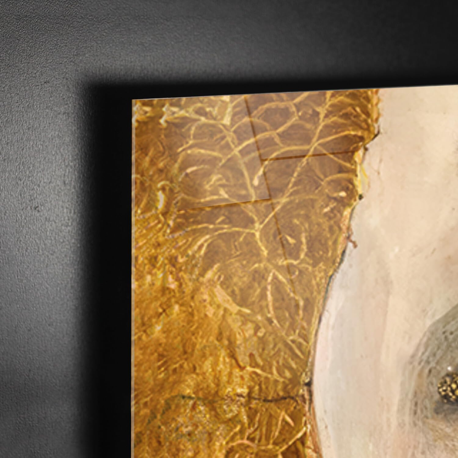 Gustav Klimt Goldene Tränen Acrylglas Gemälde 100x140 cm Moderne Kunst