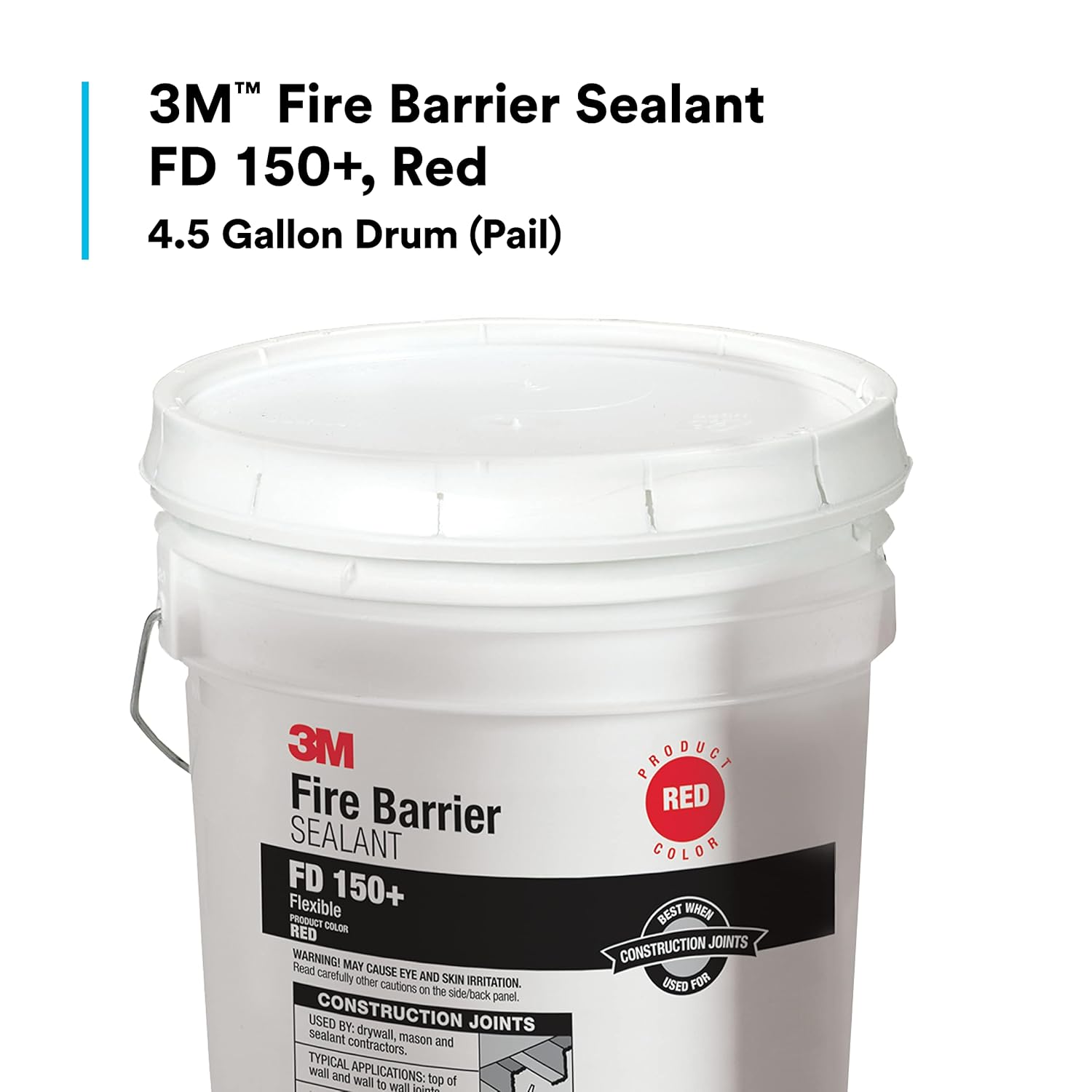3M™ Fire Barrier Sealant FD 150+, Red, 4.5 Gallon Drum (Pail): Industrial & Scientific
