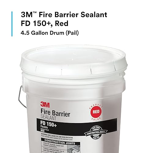 Miniatura 2 de 3M Sellador de barrera contra incendios FD 150+, color rojo, grado pistola, a base de látex, elastomérico, sello flexible monolítico, tambor de 4.5