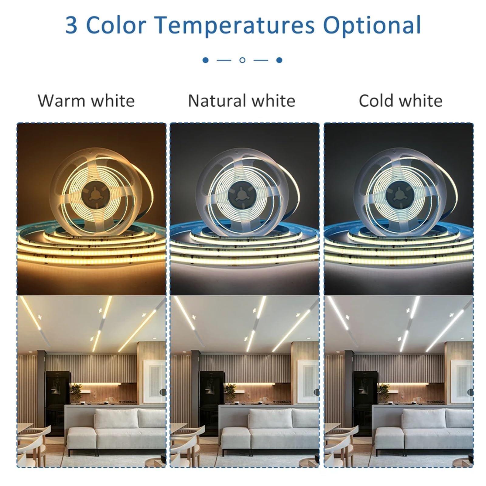 5M 10M 15M Running Water Strip Light for 24V 400W Motion Sensor LED Stair Controller Staircase Lighting Decor(Cool White,15M Full Set)