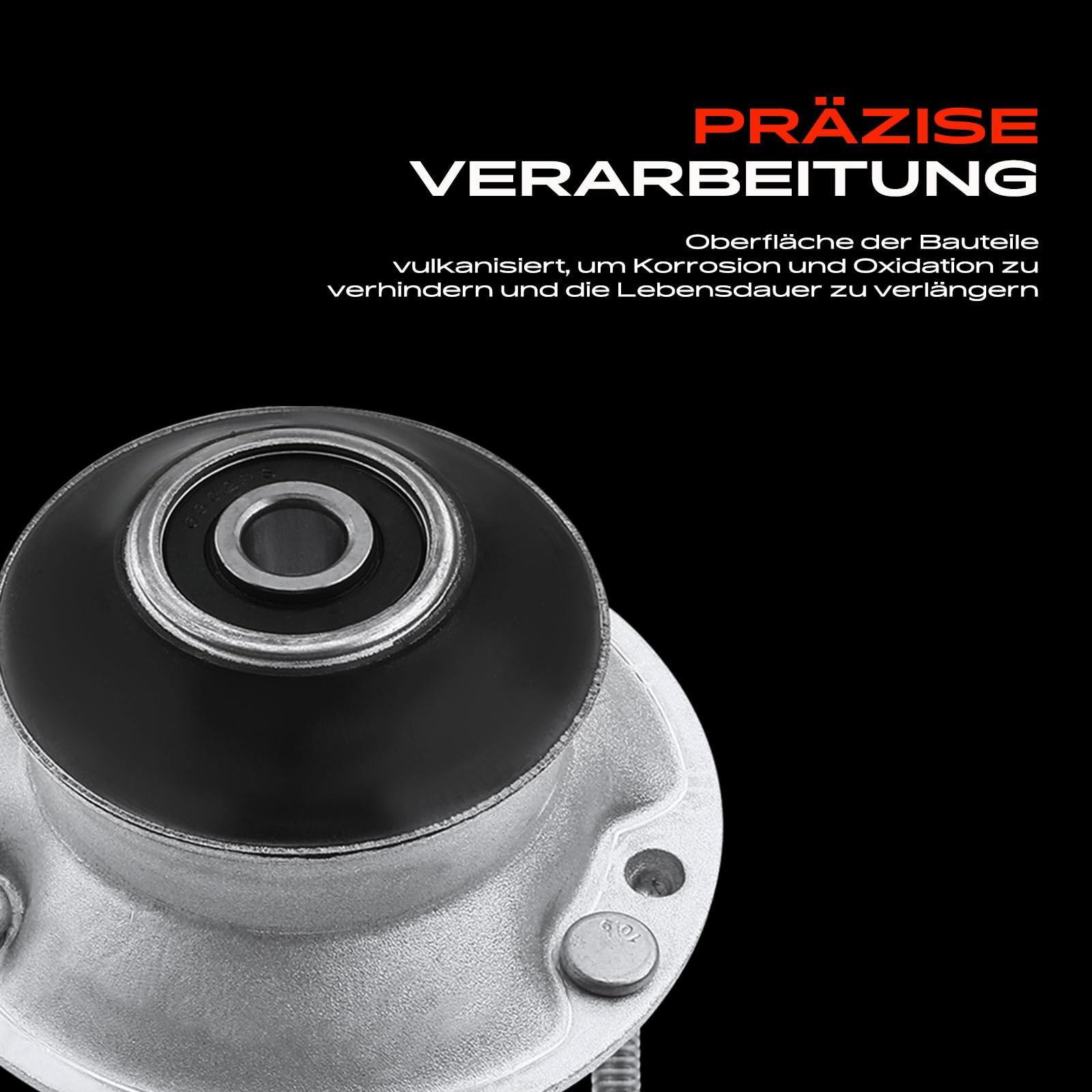 Frankberg 2x Federbeinstützlager Vorderachse Kompatibel mit 1er E81 E82 E87 E88 3er E46 E90 E91 E92 E93 5er E39 E60 E61 6er E63 E64 X1 E84 X3 E83 1997-2015