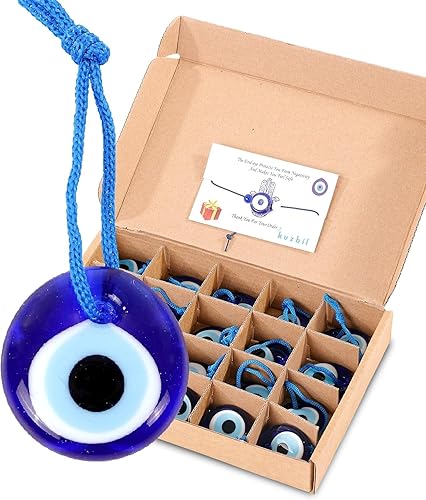 KUZBIL Decoración de cristal contra el mal de ojo para el hogar, accesorios para el hogar, decoración de pared colgante para protección del hogar,