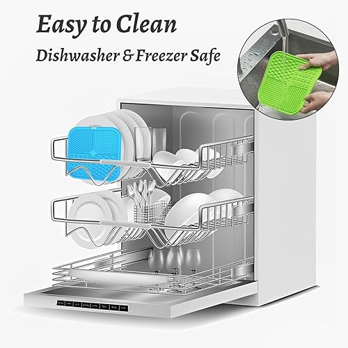 Miniatura 7 de MateeyLife Alfombrillas para lamer perros y gatos grandes alfombrilla para lamer con ventosas para aliviar la ansiedad del perro almohadilla para