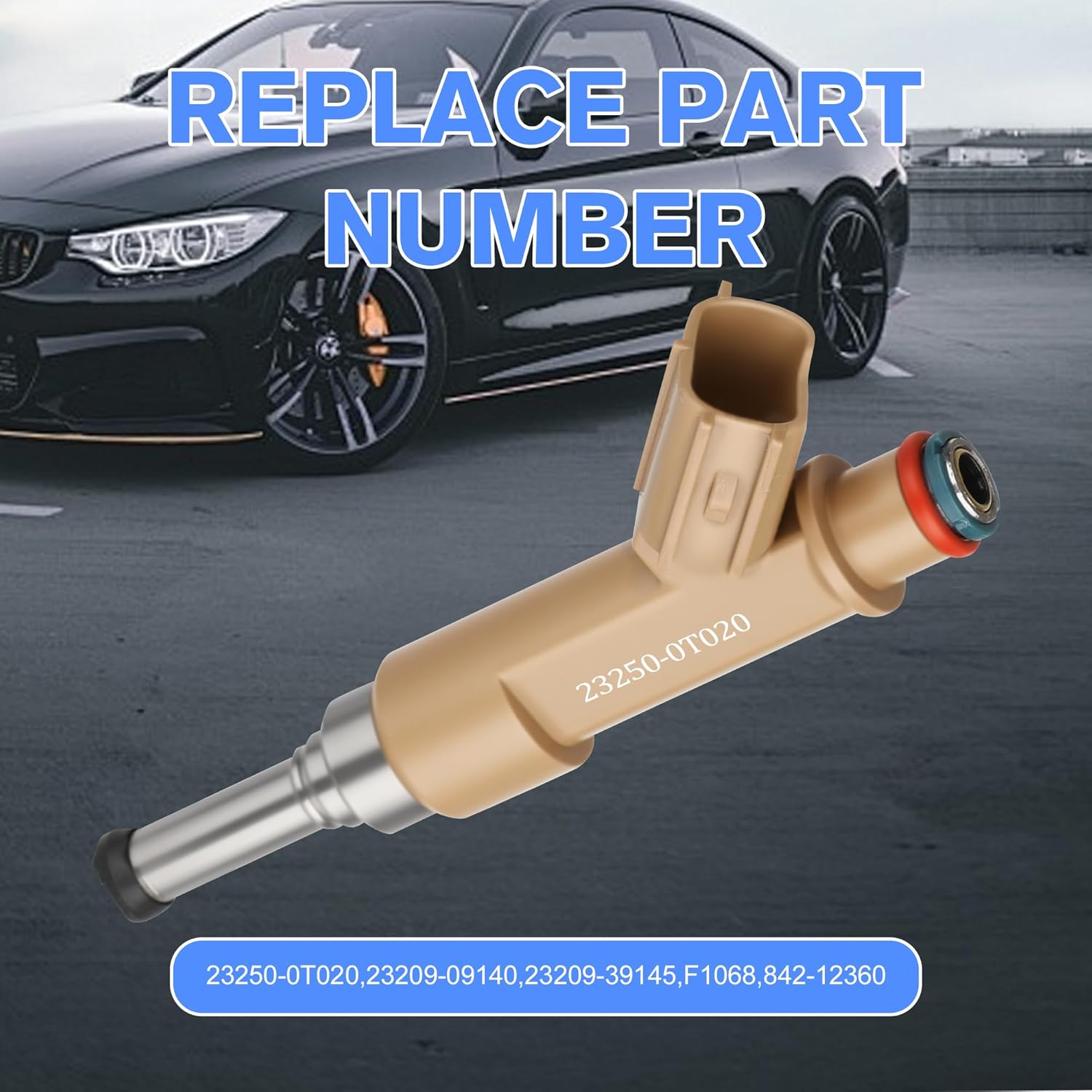 Pack of 4 Fuel Injector Compatible with Toyota Corolla 1.8L 2009-2018,Matrix 2009-2013,Compatible with Scion xD 2008-2014,12 Holes, Replace Part OE 23250-0T020,23209-09140
