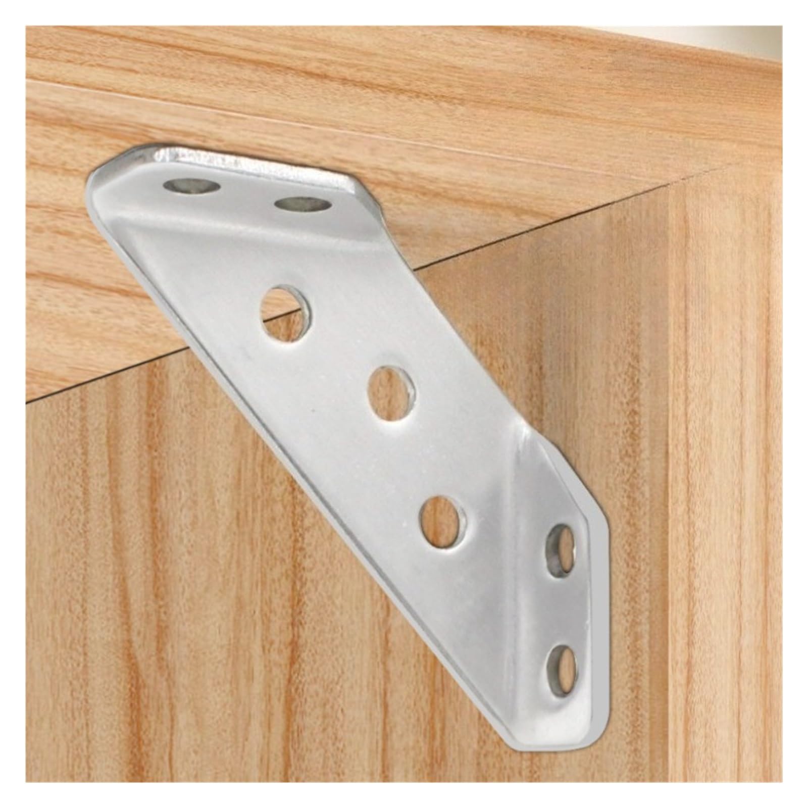 Soporte de ángulo recto de acero inoxidable engrosado