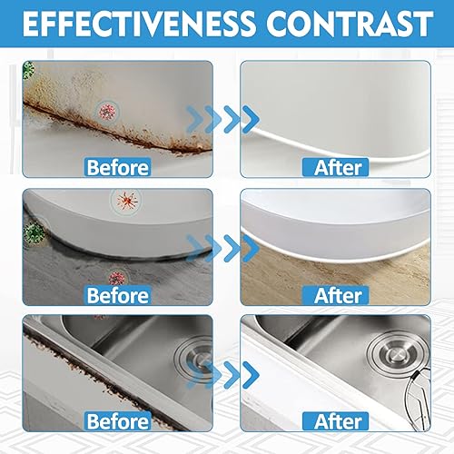 Miniatura 9 de Paquete de 2 bolígrafos de pintura de lechada, relleno y sellador de lechada de secado rápido para baño, juntas y huecos de azulejos de cocina (gris)