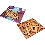 BSIRI Jumbo Tic Tac Toe Board Games - Wall Tic Tac Toe for Rustic Home Decor Farmhouse Decor, Patio Decor, Coffee Table Decor, Ideal Outdoor Games, Game Night, Family Games, Unique Gifts for Couples