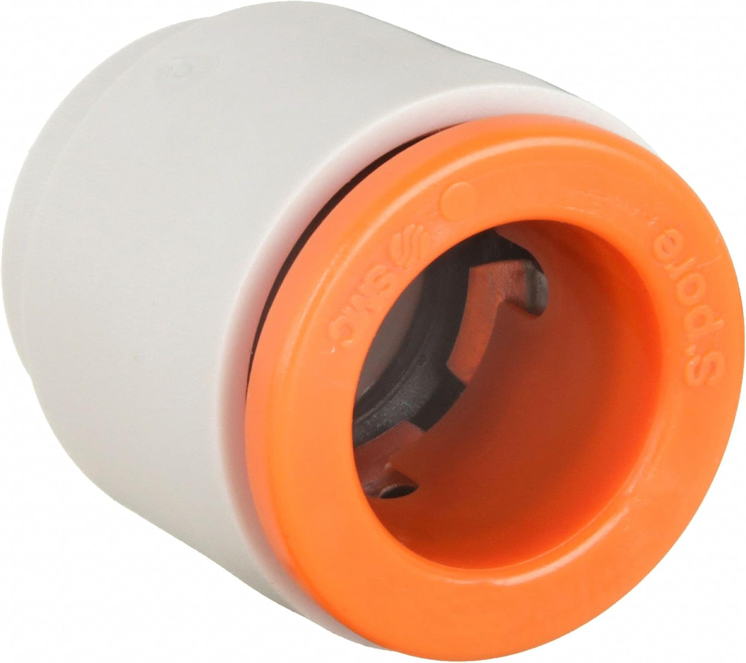 SMC 3/8" Plastic Tube Cap, White/Gray - KQ2C11-00A, (Pack of 10)
