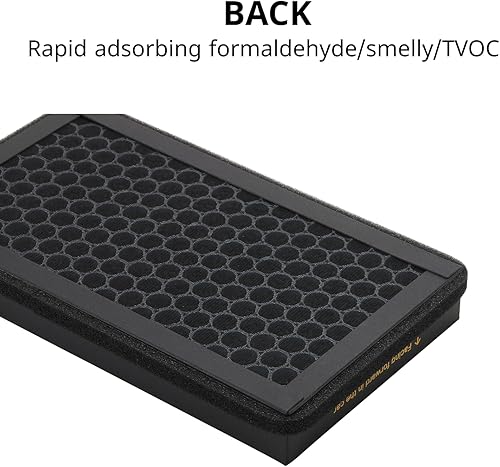Miniatura 5 de Filtro de aire HEPA modelo 3 modelo Y para Tesla modelo 3, paquete de 2 con repuesto de filtro de aire de cabina Tesla de carbón activado (2016-2024)