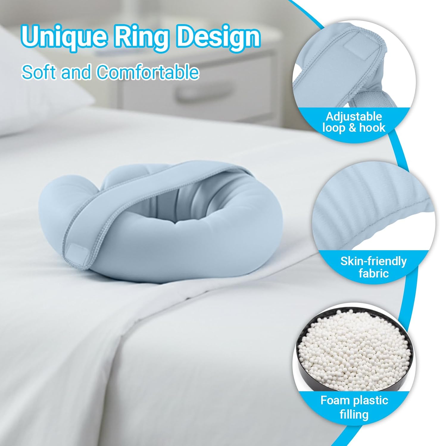 2 Pcs Arm Elevation Rest Pillow for Sleeping & Relaxing, Elbow Wrist Support Cushion, Versatile Positioning Pillow for Bed, Sofa or Recliner