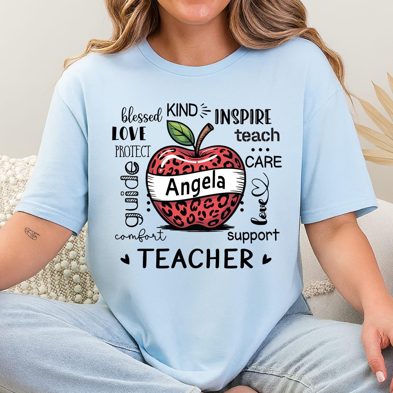 GABITA Custom Teacher Shirt, Teach Name Shirt, Teachers Appreciation Gifts, Back to School Shirts, Gift for Teachers - Image 3