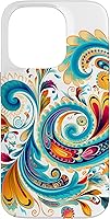 Vista 17 de Turquoise Paisley Boho Chic Case for iPhone 17