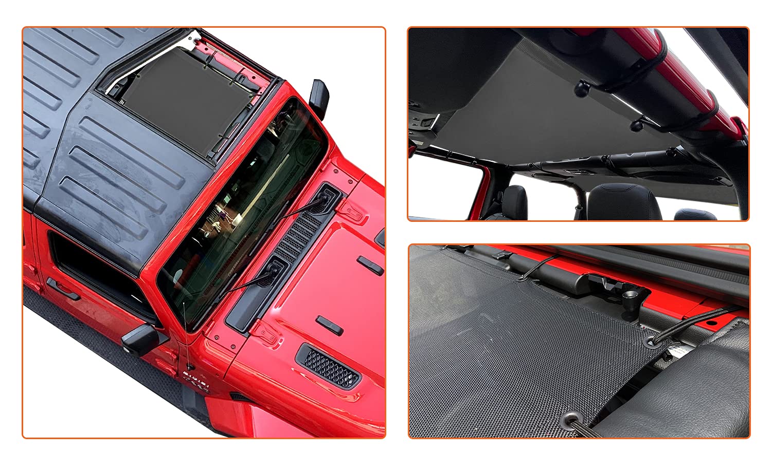 Shadeidea - Parasol Superior Para Jeep Wrangler JL De 2 Puertas