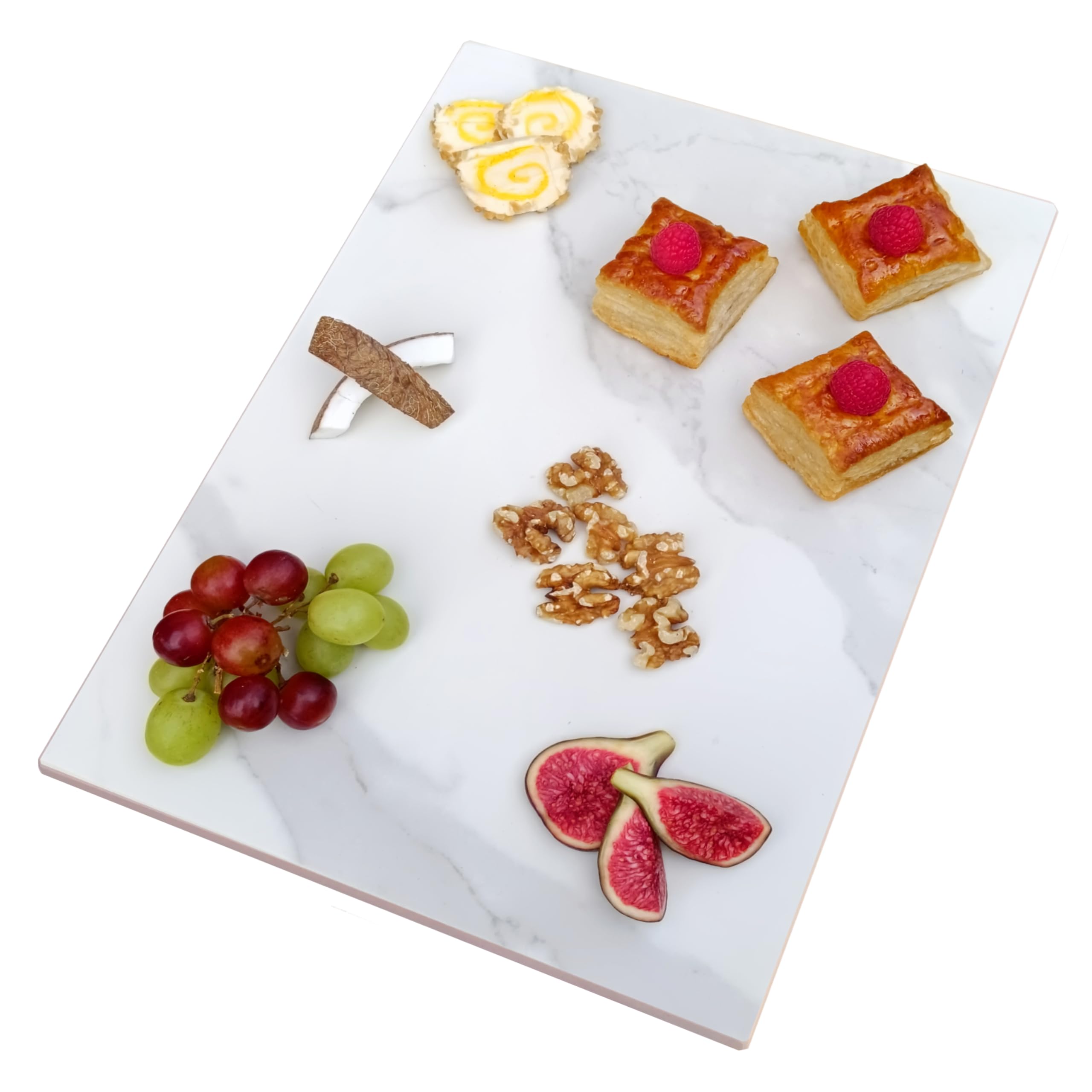 LOANE - Tabla de Cortar Multifuncional - Tabla Cortar Cocina, Material Porcelánico, Resistente al Calor y a los Arañazos, Ideal para Picar, Servir y Presentar Alimentos
