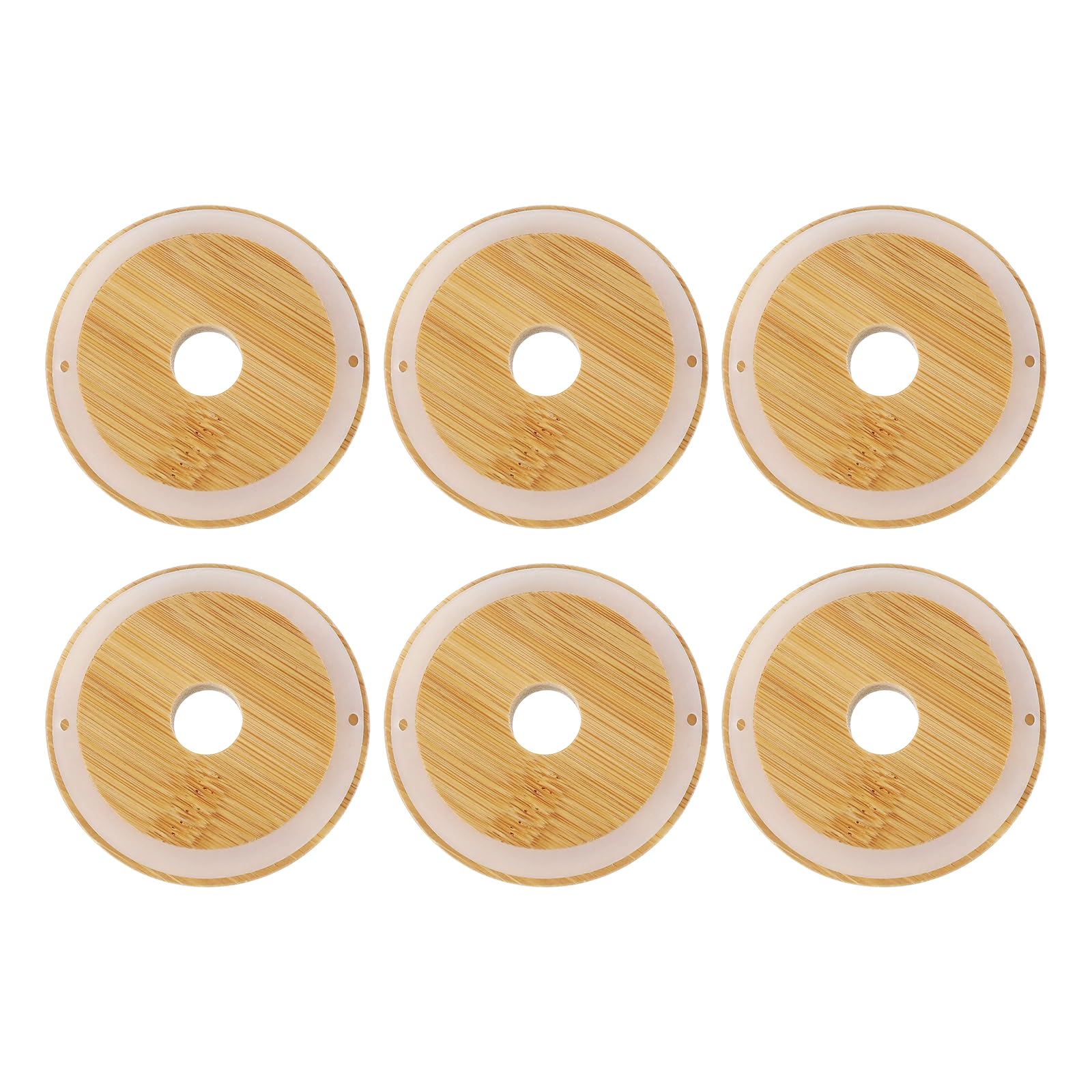 Tapas de bambú para tazas de 2.76 pulgadas cubiertas de café protectoras de calor