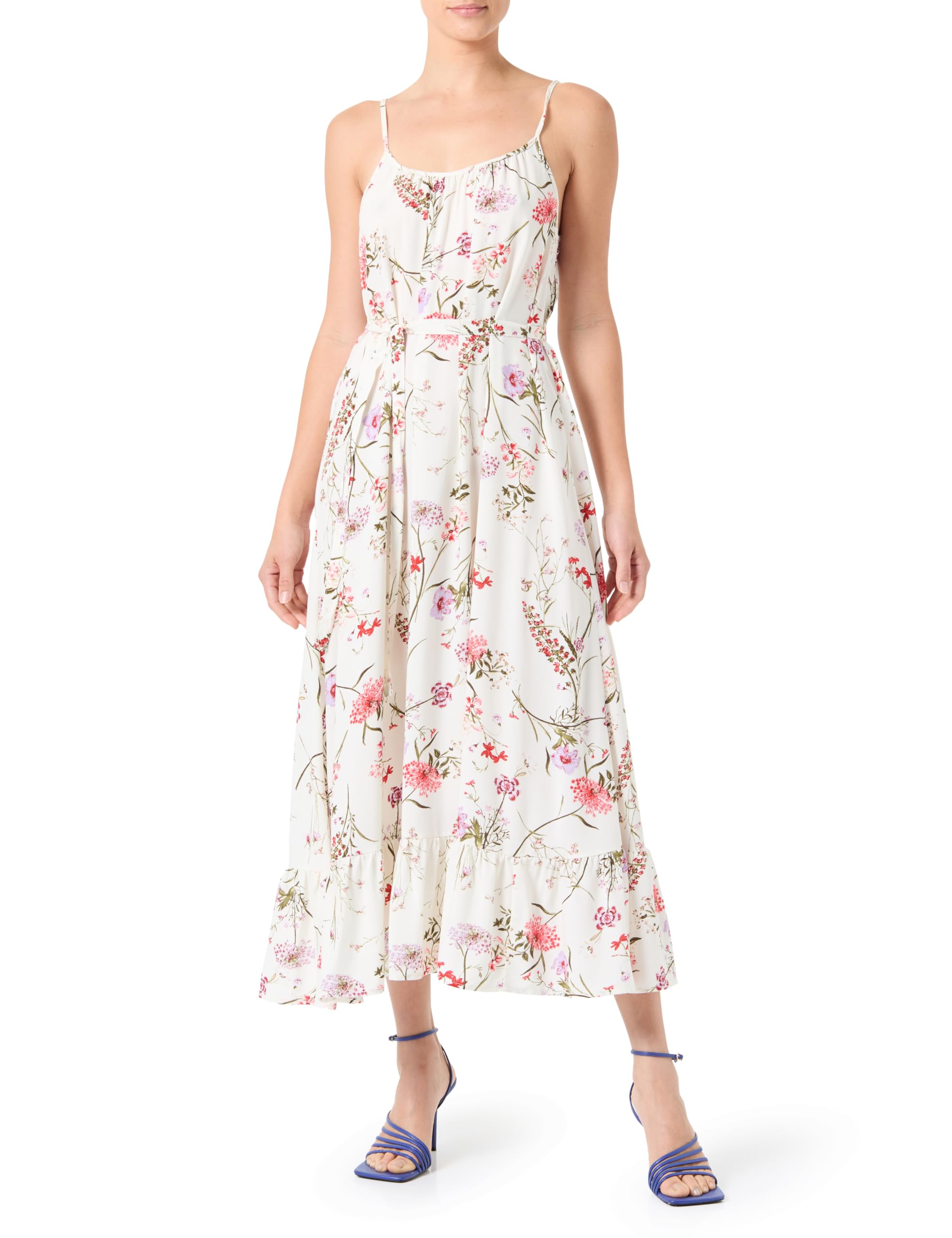 VERO MODA Women's Summer Dress, Beige, S