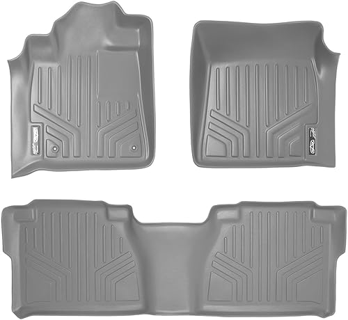Miniatura 15 de MAXLINER - Juego de alfombrillas de piso de ajuste personalizado de 2 filas para Toyota Tundra 2012-2013 2-Negro -,Negro -,3-Negro