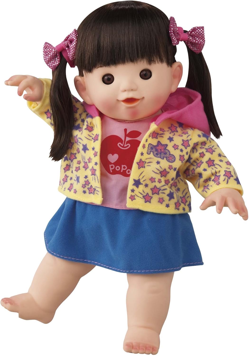 Amazon ぽぽちゃん お人形 やわらかお肌のロングヘアぽぽちゃん キラキラリボンつき 人形 ドール おもちゃ
