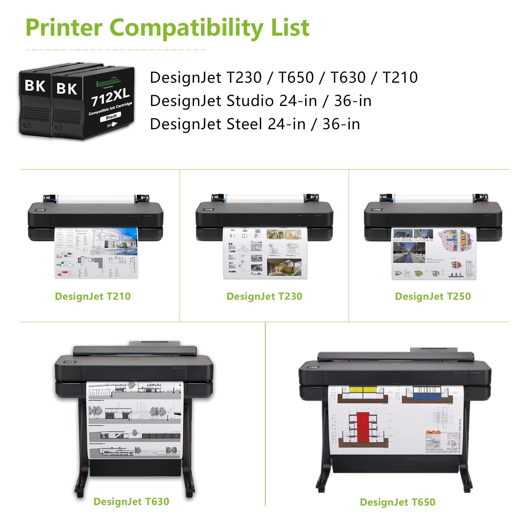 Amazon.com: 712XL Black 80-ml Ink Cartridge High Yield (2