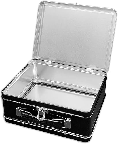 Miniatura 3 de Hágalo usted mismo - Lonchera negra mediana para almacenamiento, manualidades y actividades divertidas para álbumes de recortes