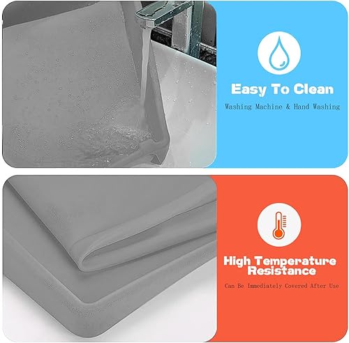 Miniatura 4 de Alfombrilla de silicona de 36 pulgadas para parrilla Blackstone de 36 pulgadas, resistente de 36 pulgadas, para parrilla de gas Blackstone de 36