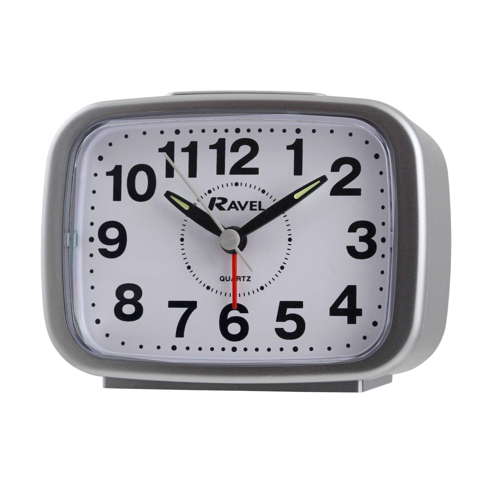 Ravel Silver - Kingston Bold Bell Quartz Alarm Clock