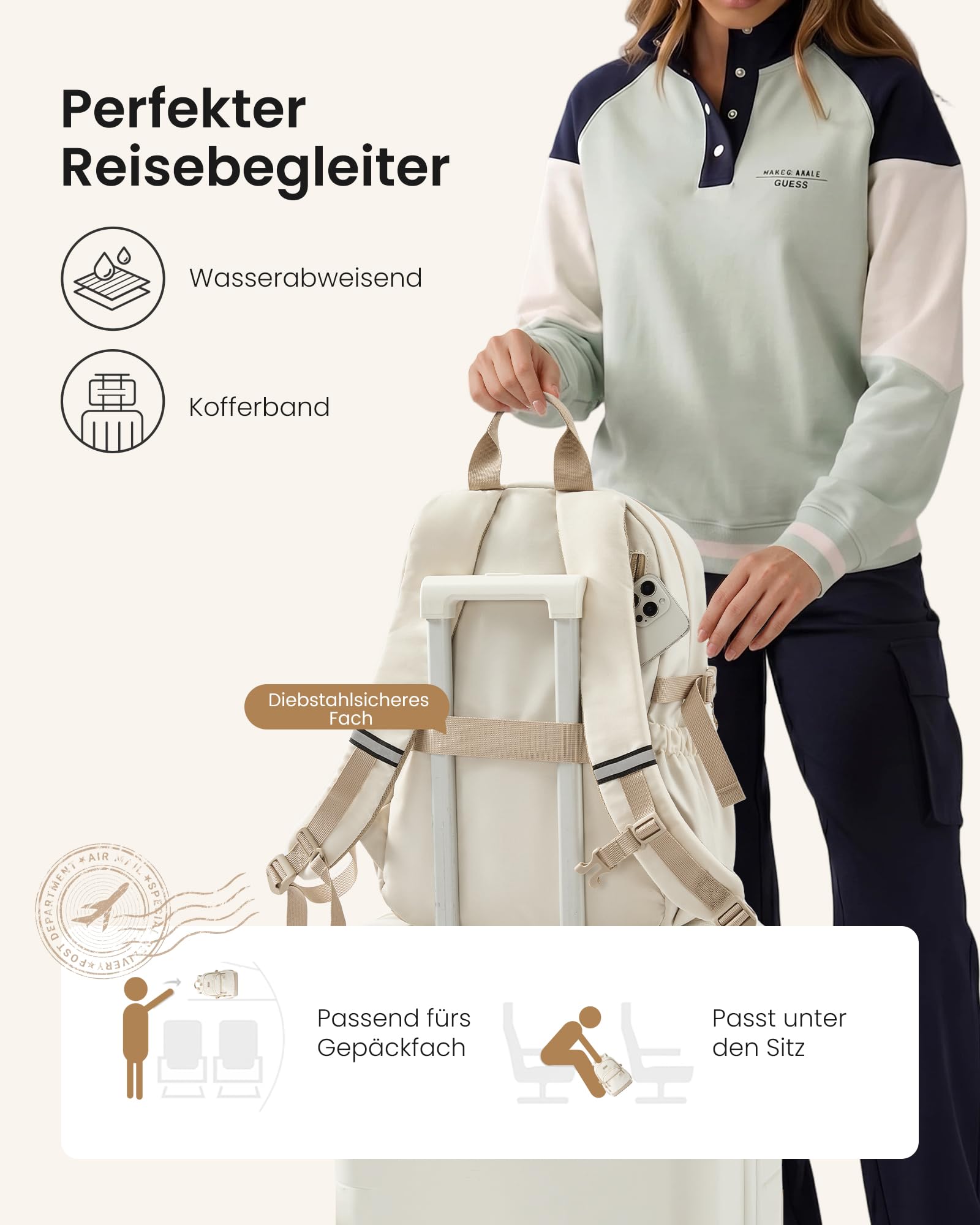 LOVEVOOK Laptop Rucksack Damen Herren 17,3 Zoll, Leichter Schulrucksack Teenager mit großem 1.2L Trinkflaschenhalter, Wasserabweisend Daypack mit Vielen Fächern und Taschen für Uni Schule Arbeit Reise