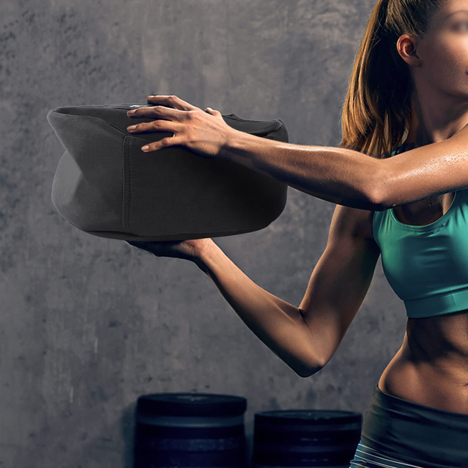 Sac de sable de fitness portable 100 lbs - Pour entraînement de force et de force - Pour entraînement fonctionnel et endurance