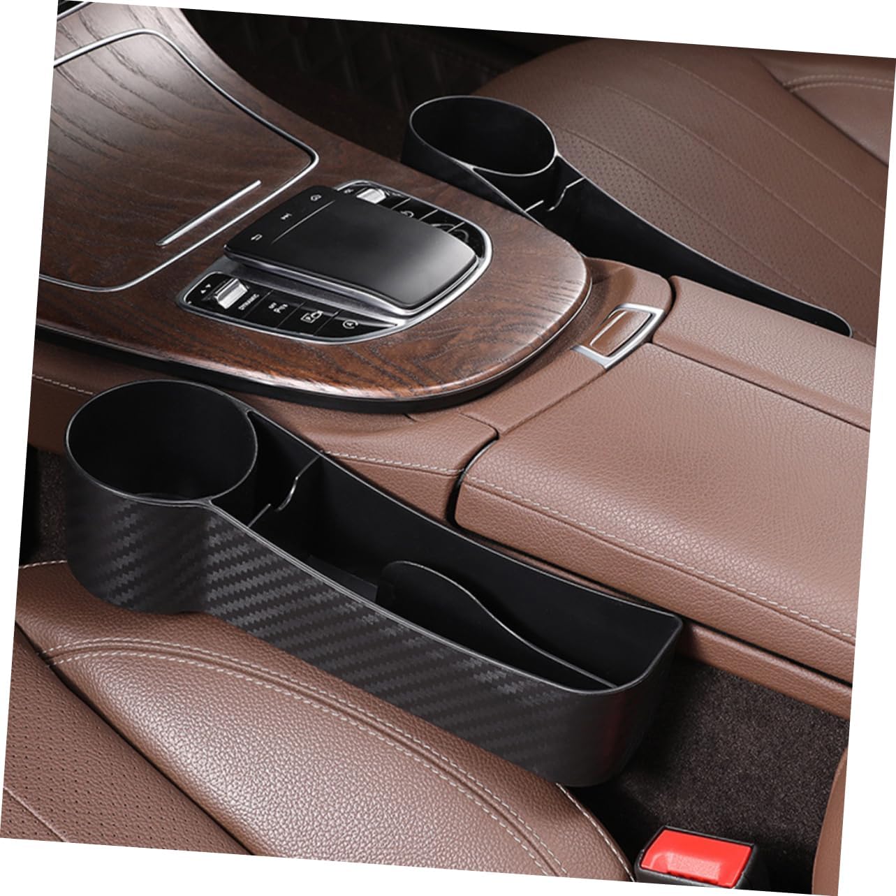 Alipis 1pc Car Seat Gap Filler Organizer Plastic Storage Box for Front Seats Car Accessories Tidy and Organized Install Seconds