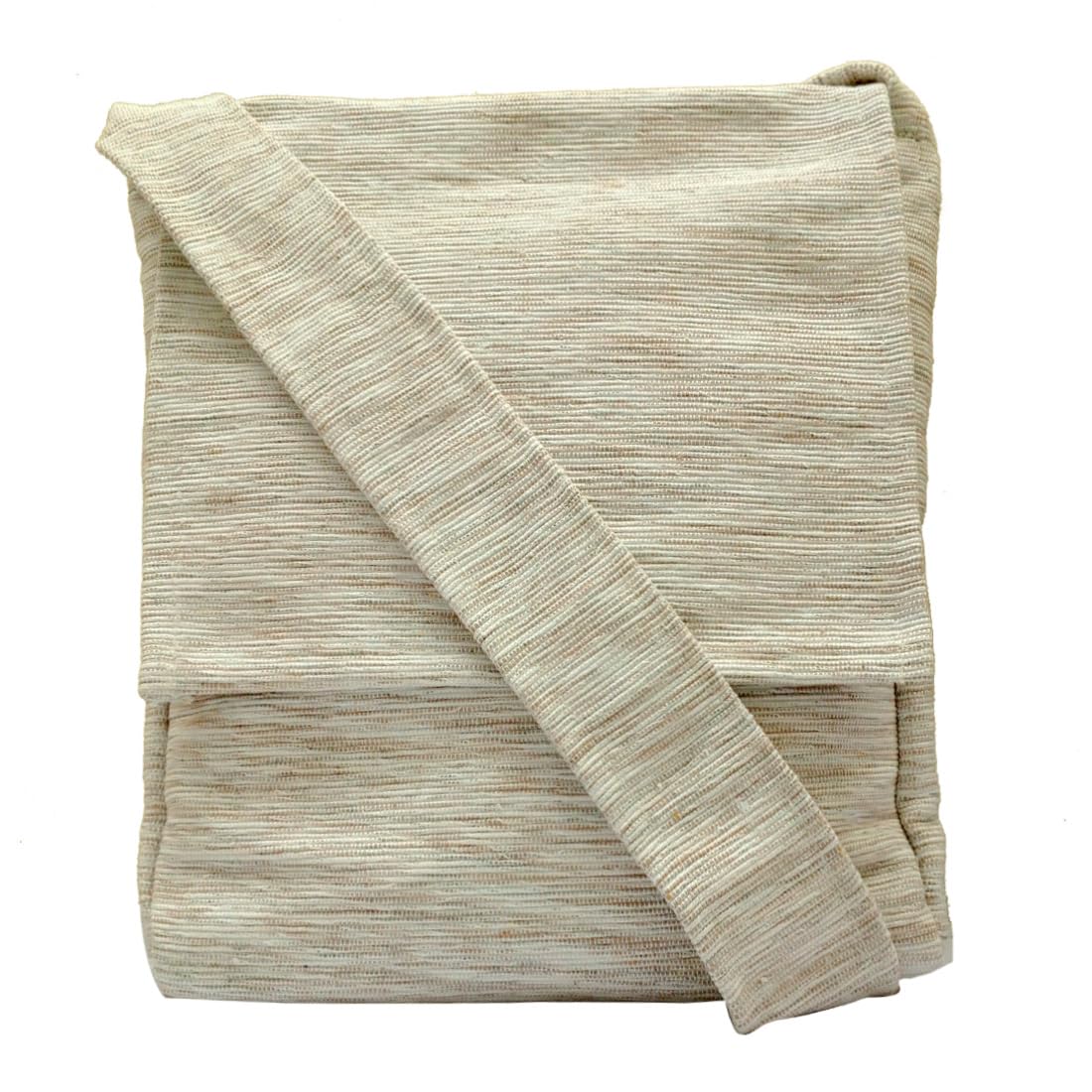 Unisex Jhola Shoulder Bag (White Texture, Size12 Inches)-image-23