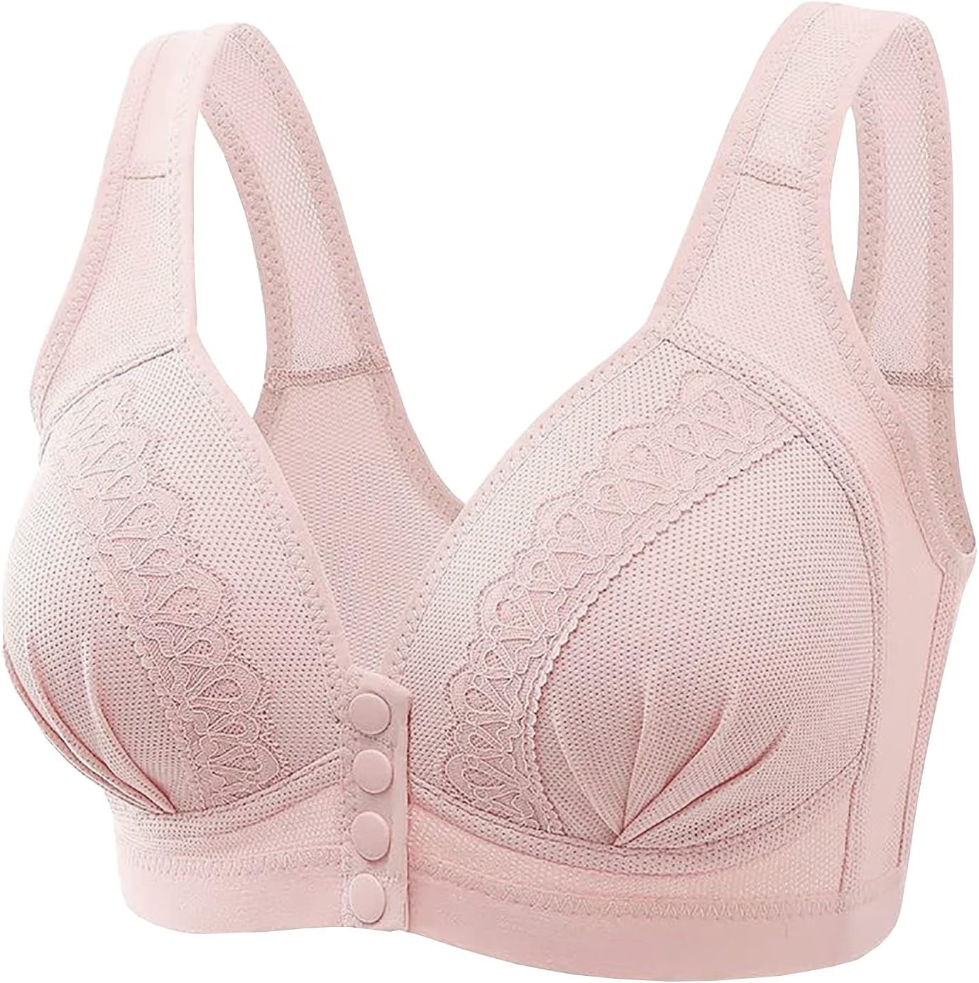 Push Up Bras for Women No Underwire Plus Size Bras Front Closure Wireless Sexy Bras Full Coverage Large Breasts Bra