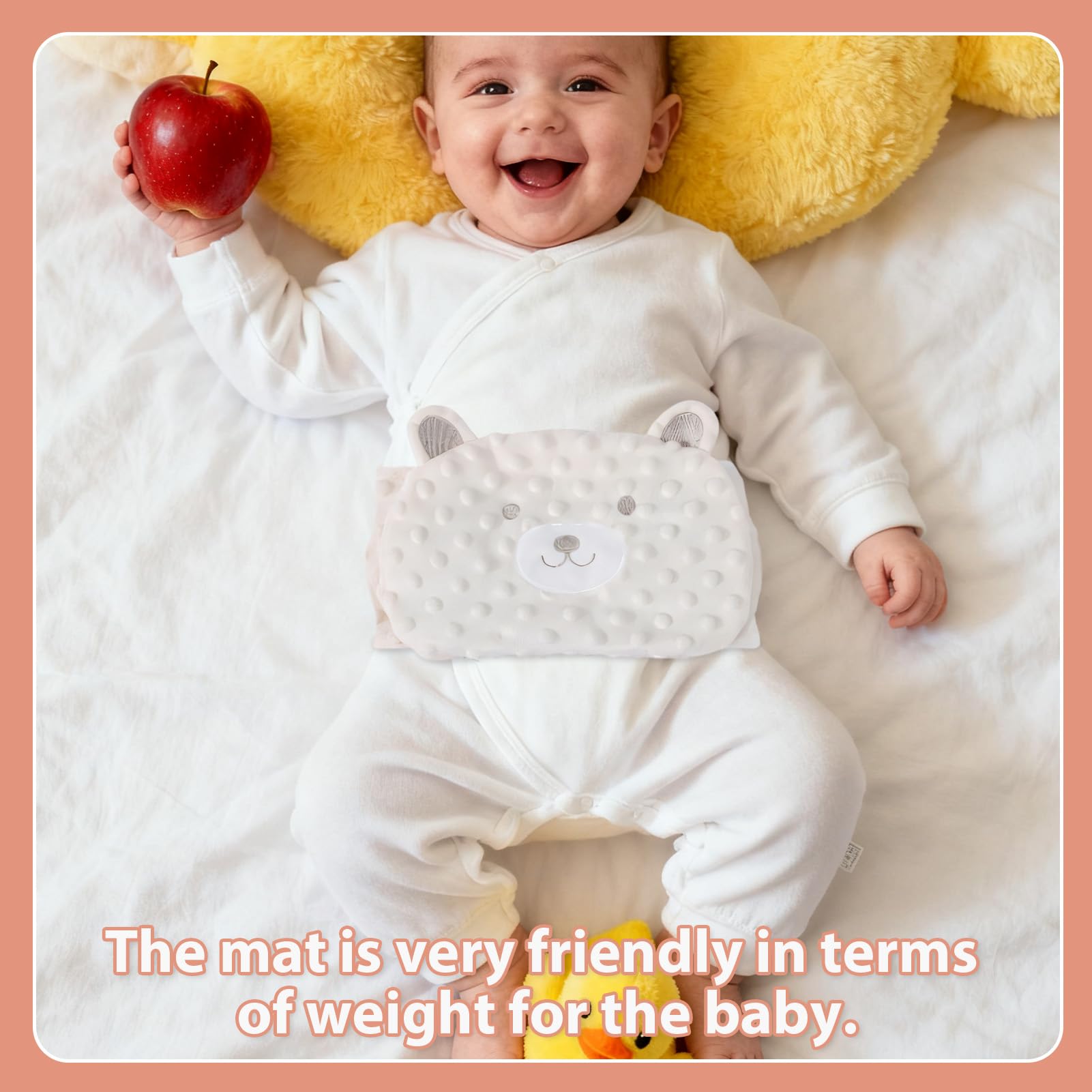 Ruvan Bouillotte Bebe Anti Colique, Ceinture Anti Colique, Ceinture Bouillotte Bebe, Idéale Pour Les Maux De Ventre Et Les Ballonnements, Avec Rembourrage Naturel