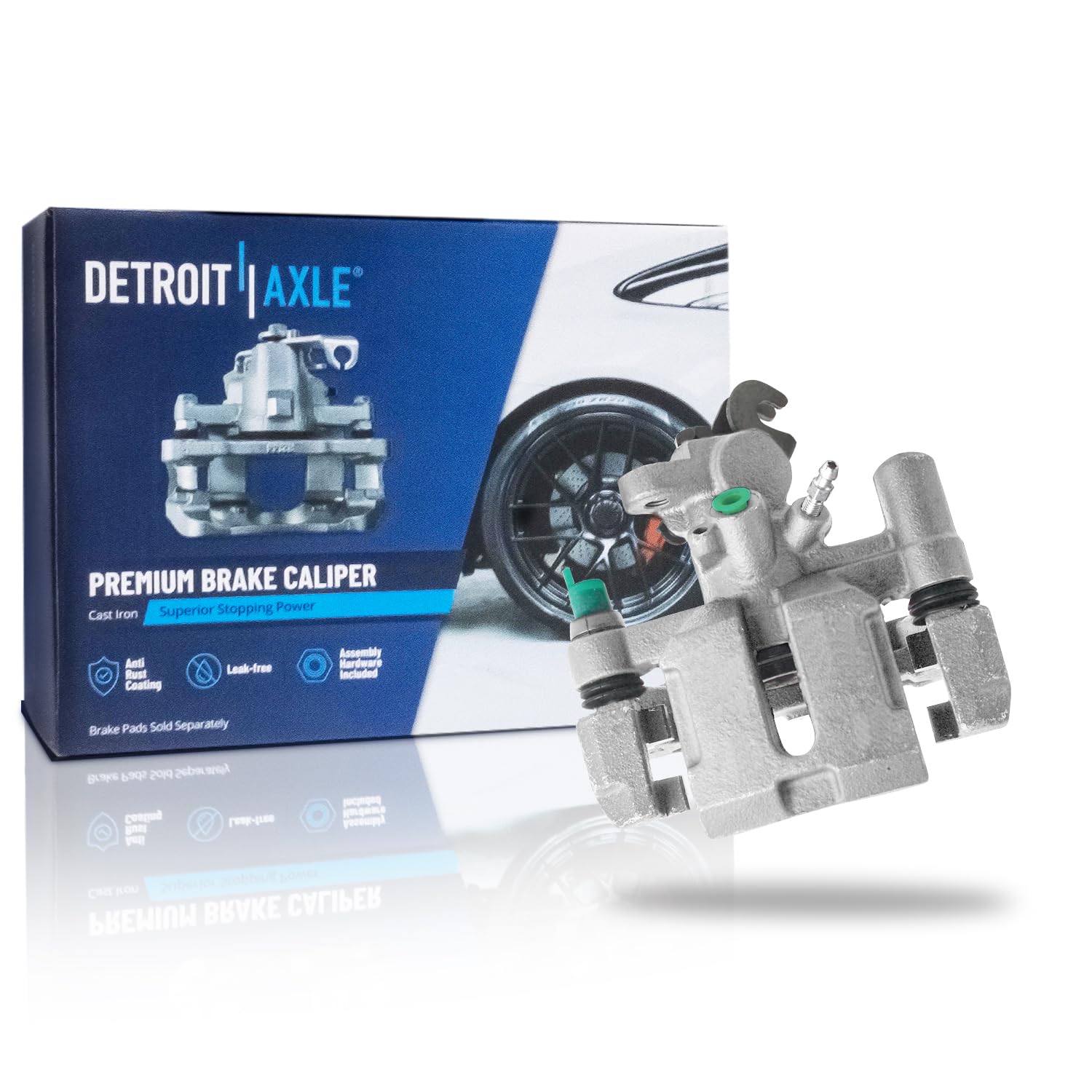 Detroit Axle - Rear Left Brake Caliper for 1995-1998 Mazda Protege, Driver