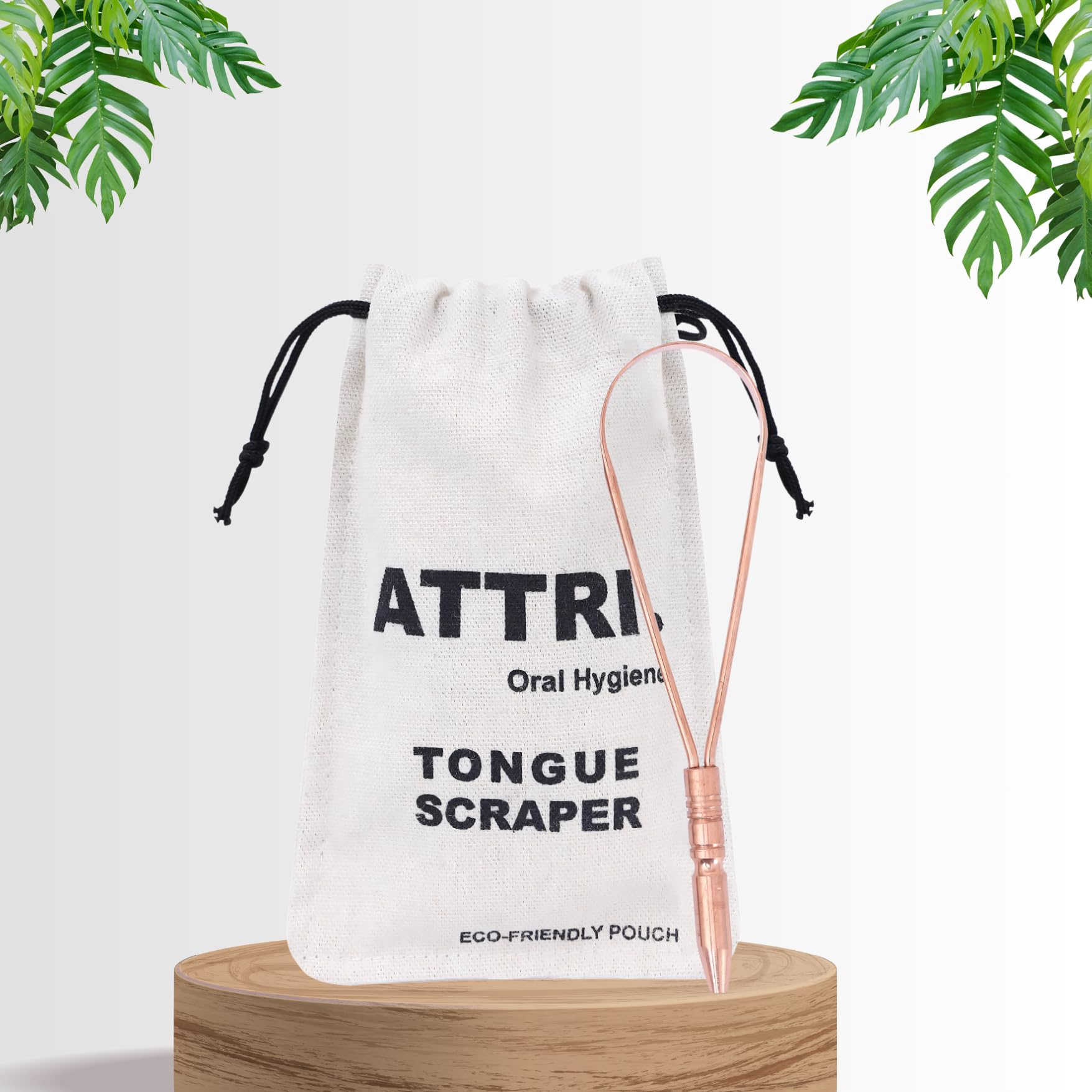 Raspador de lengua de cobre puro 100 % puro, bolsa ecológica para adultos y niños, limpiador de lengua duradero, raspador resistente, cuidado e higiene bucal, diseño único