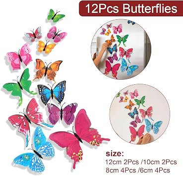 OOTSR 39 Pieces Plastic Realistic Insects and Butterfly Spider Bat for Children for Education, Halloween, Toy Themes, Parties, Birthday Gifts