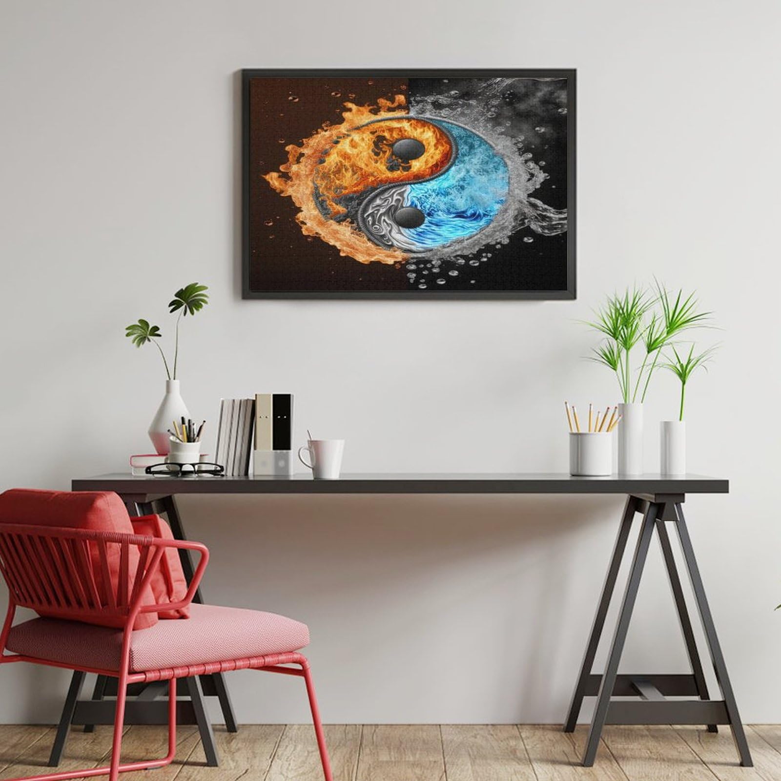 Holz Puzzle 1000 Teile – Yin Yang Design Für Erwachsene & Kinder Zur Entspannung & Deko