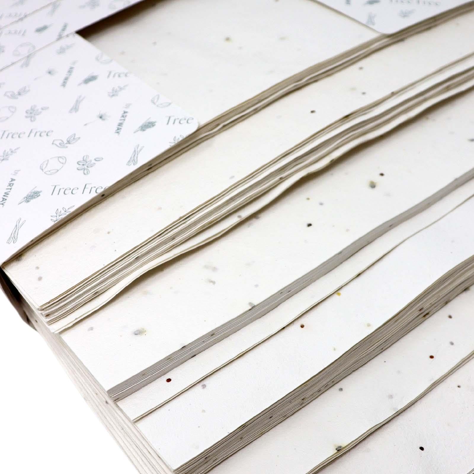 Artway Tree Free - Wild Flower Seed Paper - Printmaking, Arts & Crafts Paper - 100 Sheets - A4-180gsm, A4 - 100 Sheets